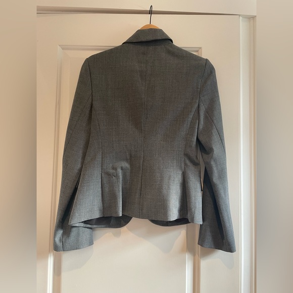 Express Editor One Button Gray Blazer - Picture 4 of 4